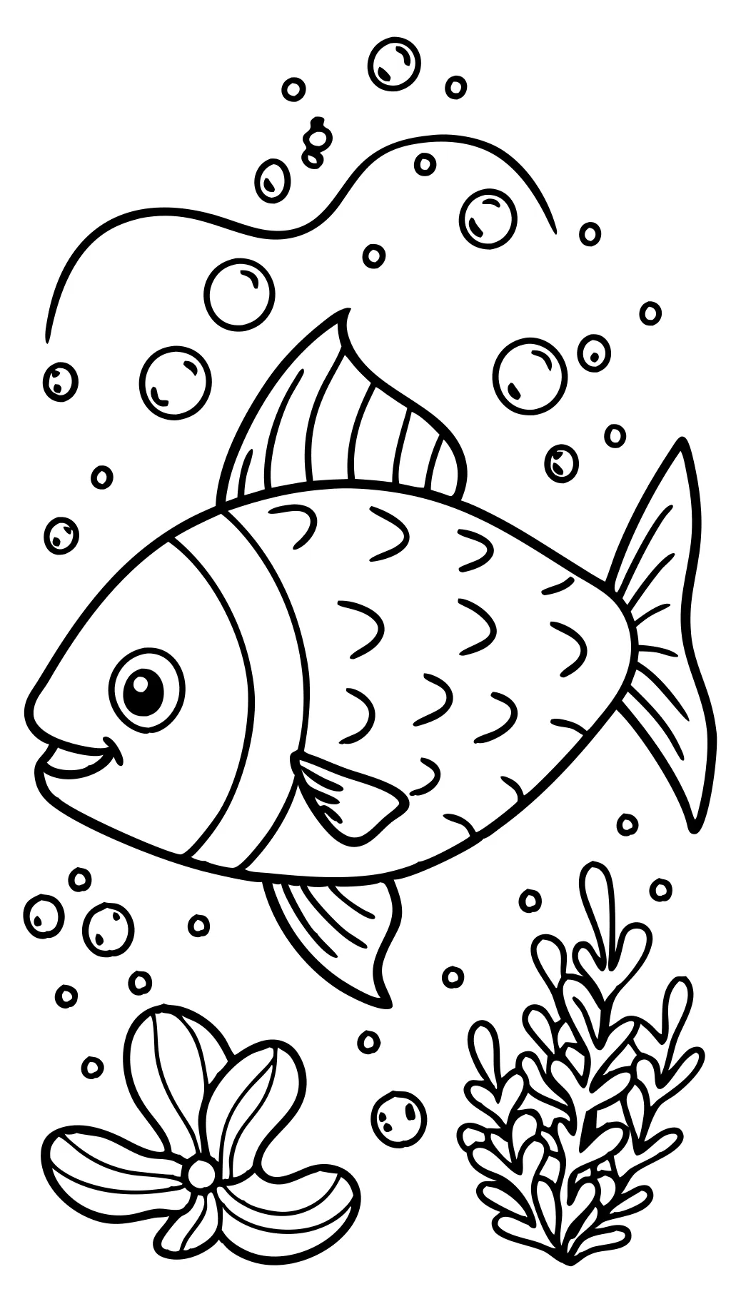 free coloring pages of fish